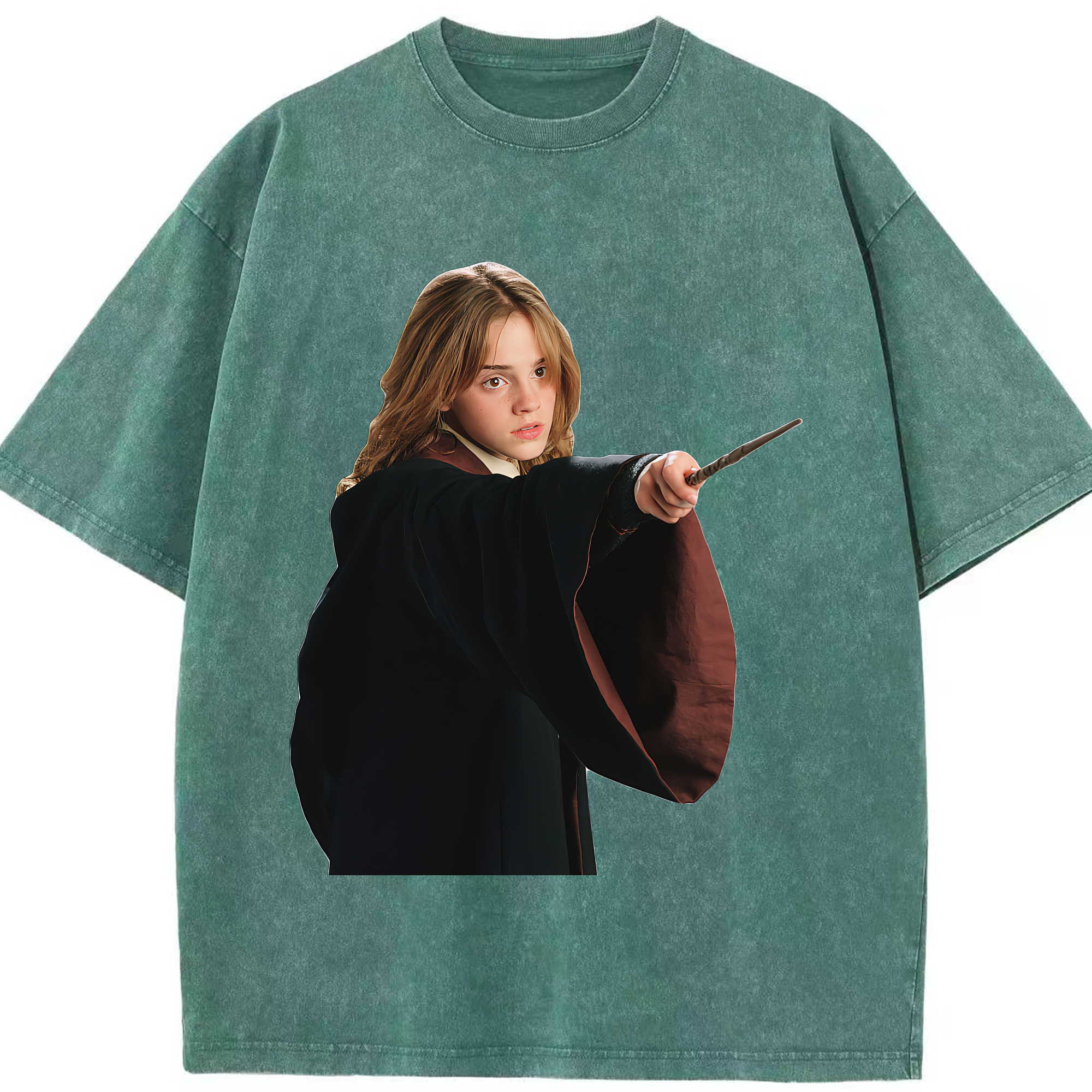 （画像用） Harry Potter ハリー・ポッターシリーズ 綿100% ヴィンテージ風 半袖Tシャツ（フロントプリント）
